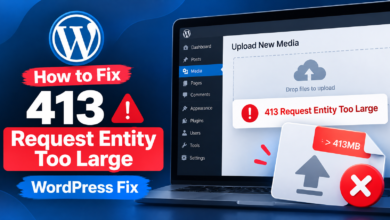 fix 413 request entity too large wordpress