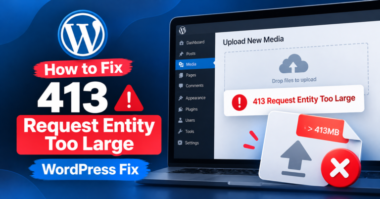 fix 413 request entity too large wordpress