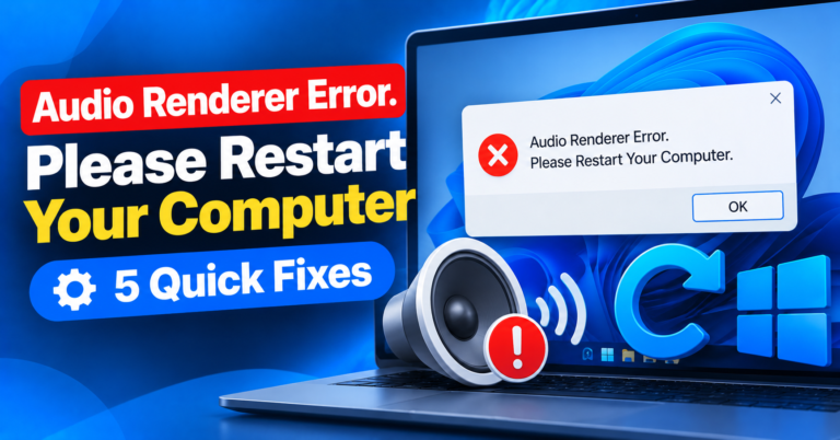 Audio Renderer Error_ 5 Quick Fixes