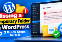 Fix WordPress Temporary Folder Error