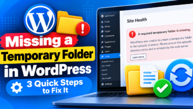 Fix WordPress Temporary Folder Error