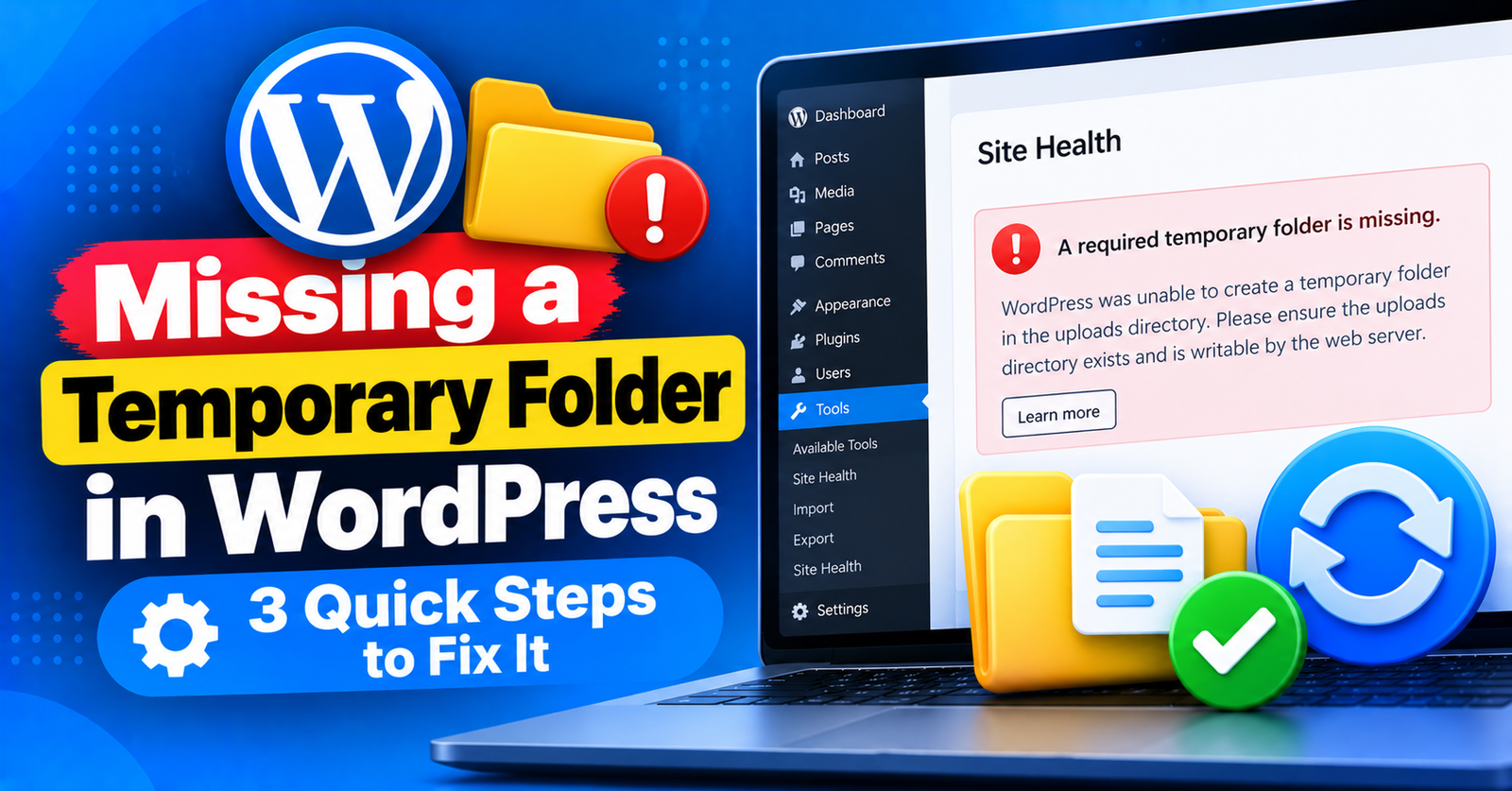 Fix WordPress Temporary Folder Error