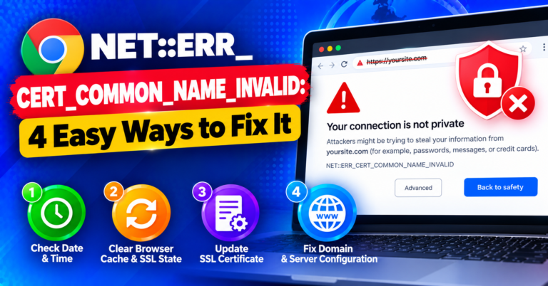 Fixing NET__ERR_CERT_COMMON_NAME_INVALID