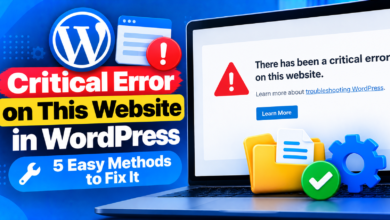 Fixing WordPress Critical Errors