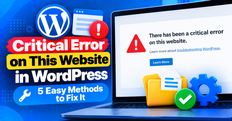 Fixing WordPress Critical Errors