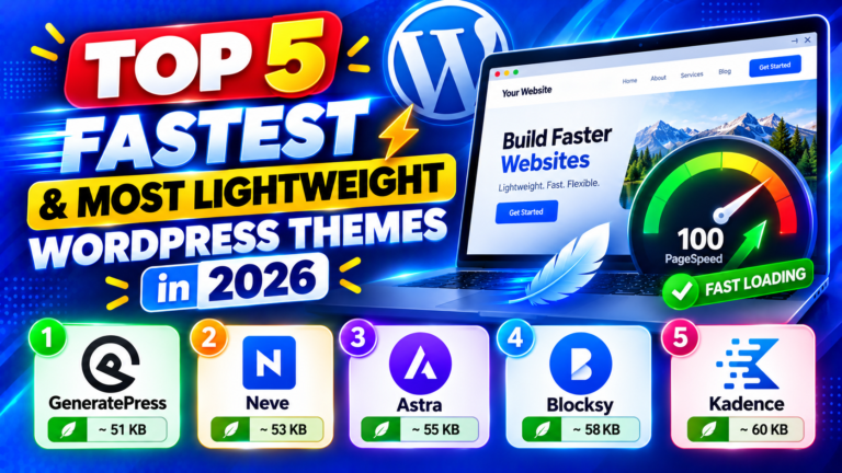 Top 5 Fastest WordPress Themes
