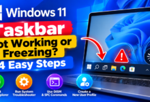 Windows 11 Taskbar Fixes_ 4 Easy Steps