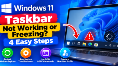 Windows 11 Taskbar Fixes_ 4 Easy Steps