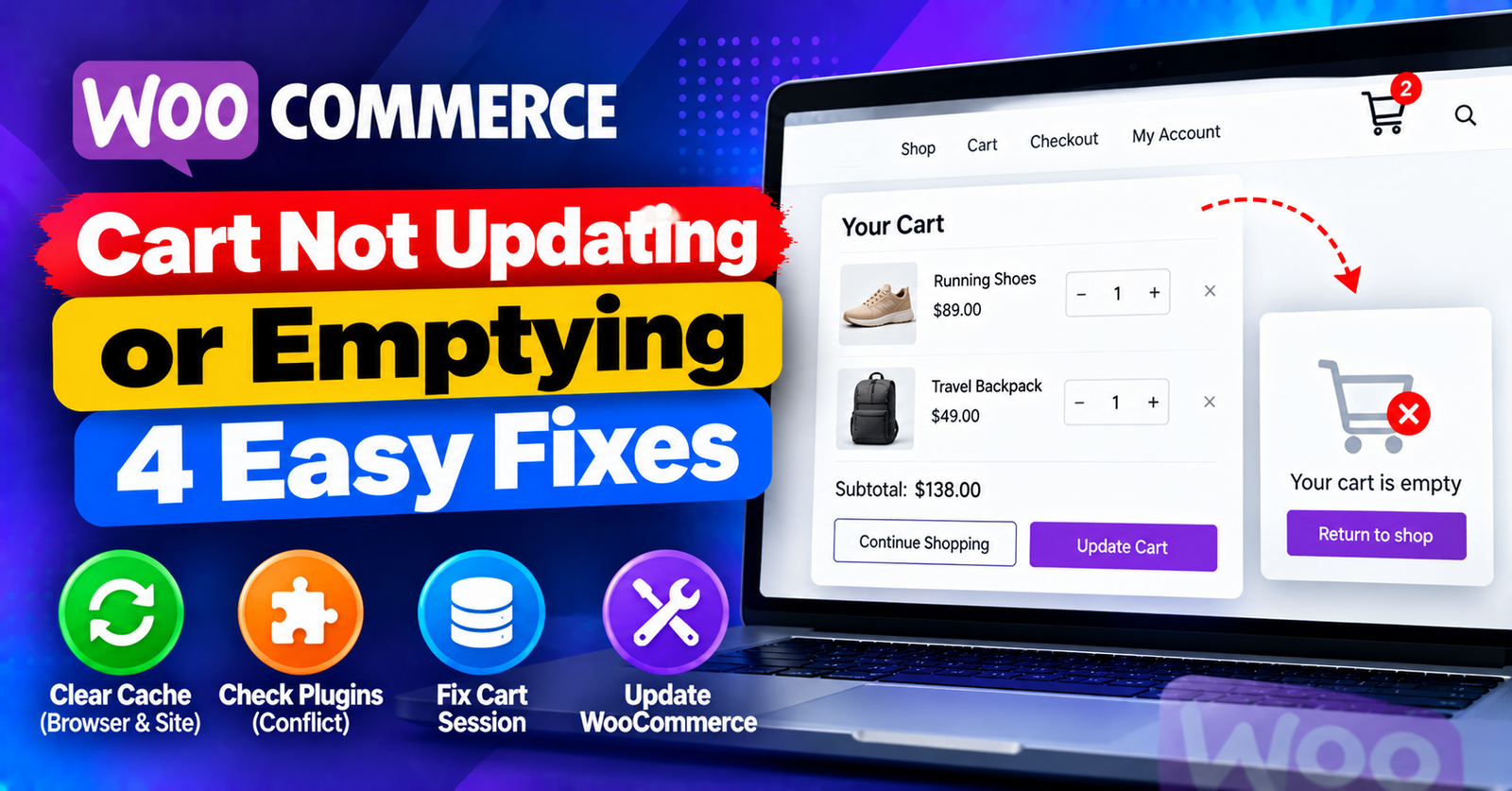 WooCommerce Cart Fixes Tutorial Banner