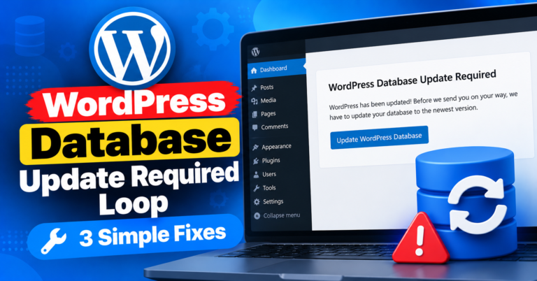WordPress Database Update Fixes